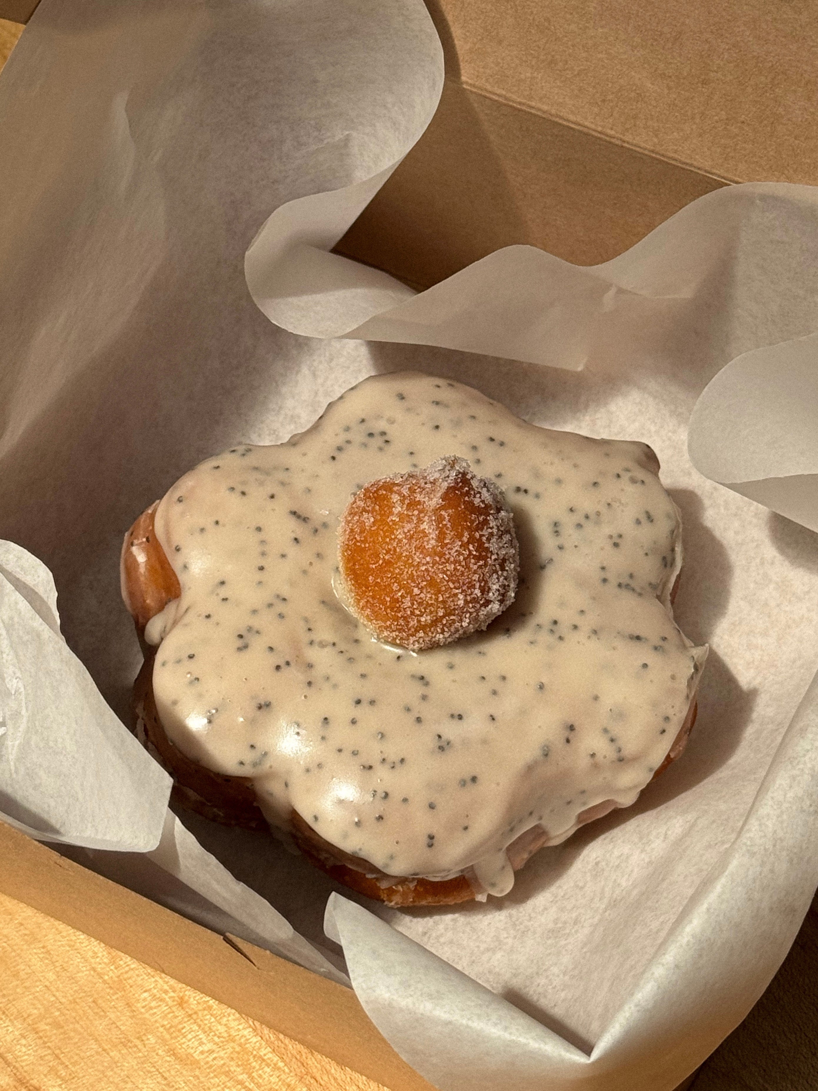 YUZU POPPYSEED GLAZED DONUTS