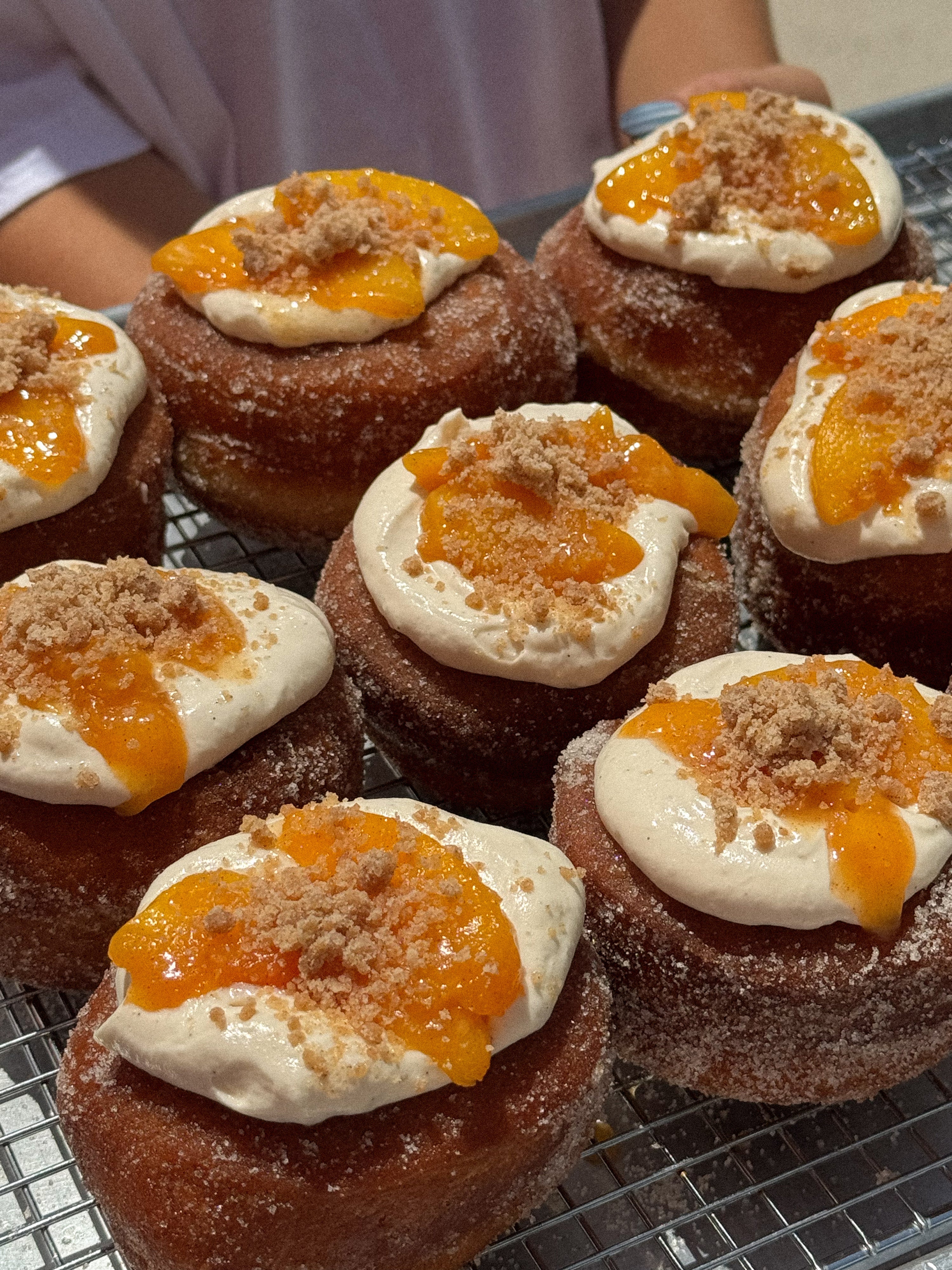 PEACHES AND CREAM DONUTS